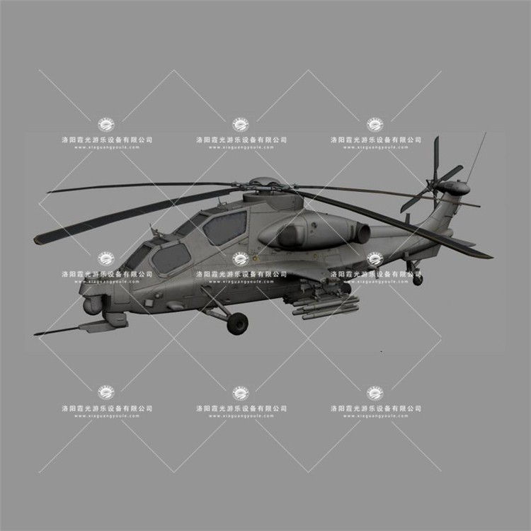 潮安武装直升机3D模型